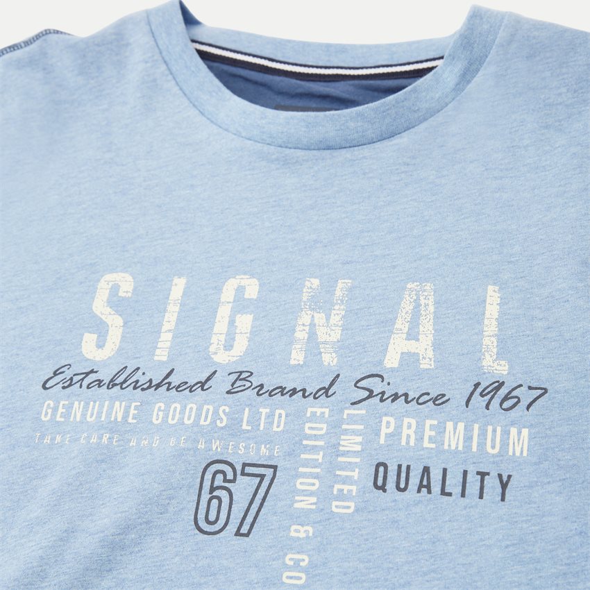Signal T-shirts ANTON 23 L.BLUE MEL.